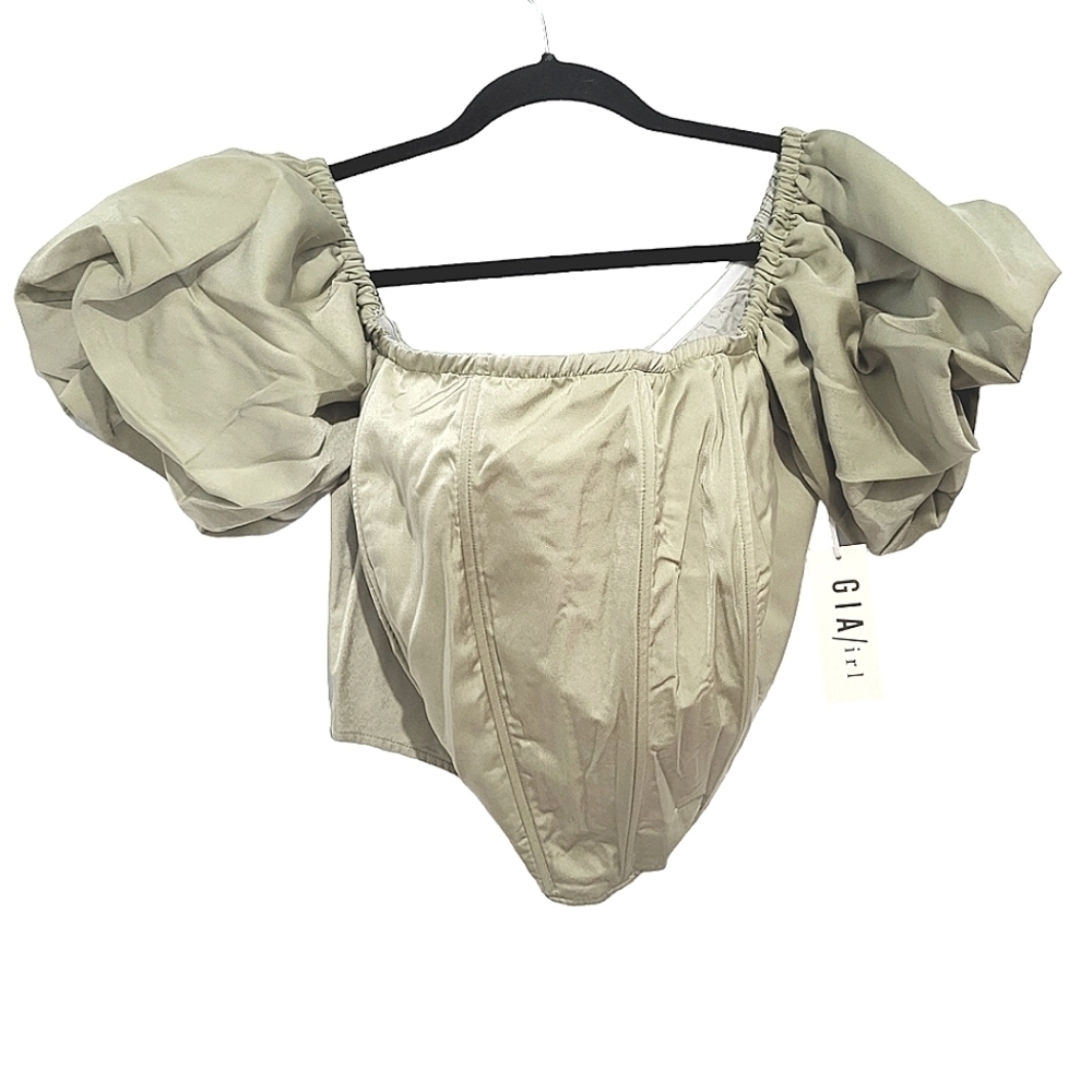 Giairl Light Sage Alaia Top Size 16/18(Vanity Size 1) NWT - Picture 5 of 12